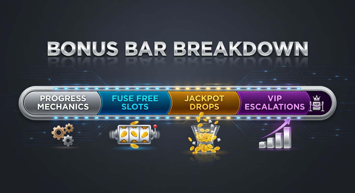 Dynamic bonus bar filling up during a slot spin, showing progress toward free spins and jackpot triggers