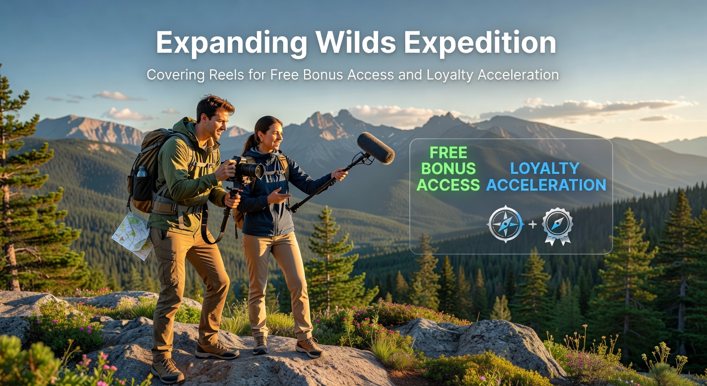 Animated expanding wilds overlaying slot reels, sparking free spin bonuses and loyalty point explosions