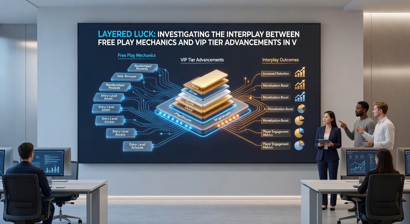 Diagram displaying VIP tier ladders alongside free play bonus flows and point accumulation pathways