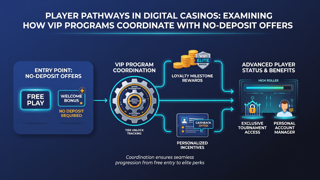Mobile casino dashboard showing coordinated VIP level, no-deposit balance, and jackpot meter