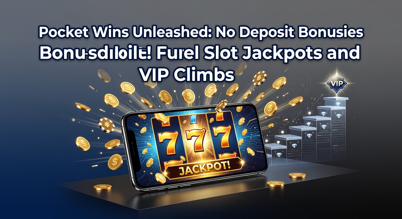 Smartphone screen displaying a vibrant mobile slot game with spinning reels and a no-deposit bonus popup, highlighting jackpot potential