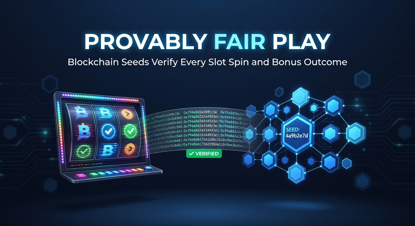 Digital visualization of blockchain network securing slot game outcomes with transparent verification chains