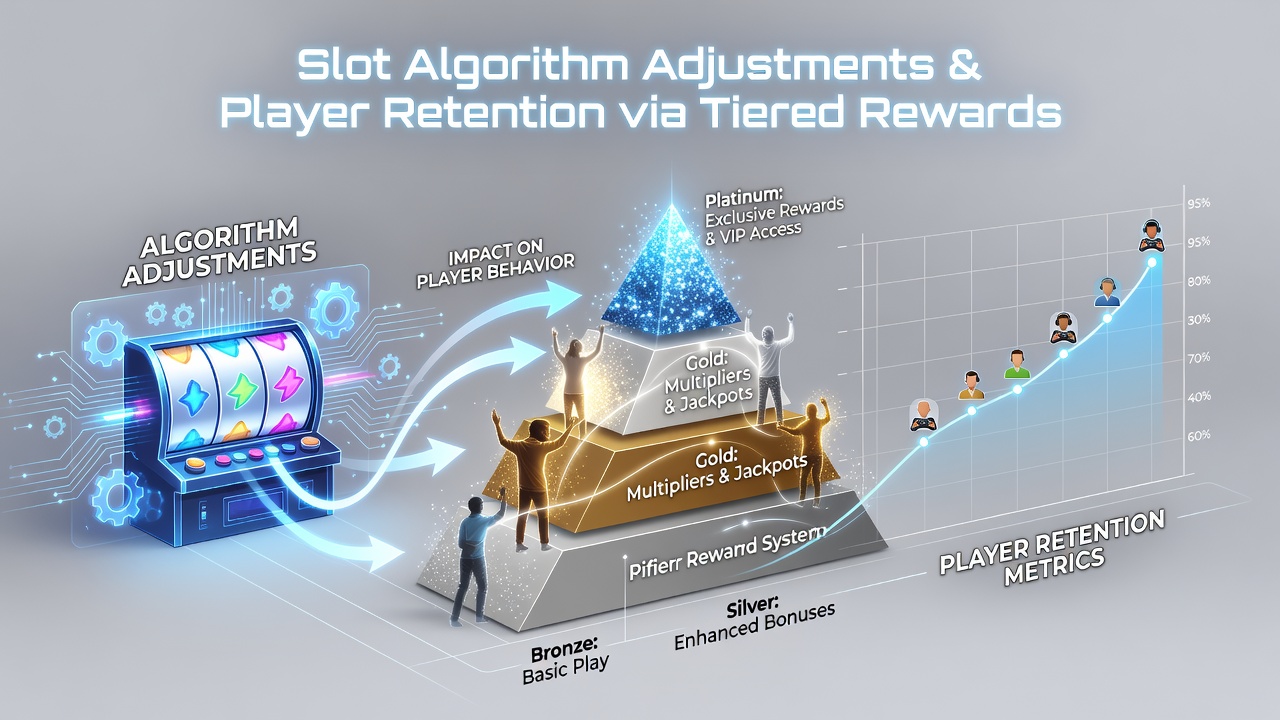 Data visualization of player retention curves segmented by reward tier levels following algorithm updates